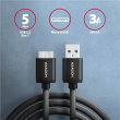 AXAGON Data and charging cable, 1 m | BUMM3-AM10AB | USB Type A to USB Type Micro-B
