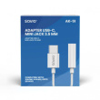 Savio Adapter AK-51 USB-C - Mini Jack 3,5mm, Xiaomi, Huawei, Oppo