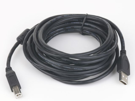 Gembird Cable USB 2.0 AM-BM 1.8m (with ferrite) Черный
