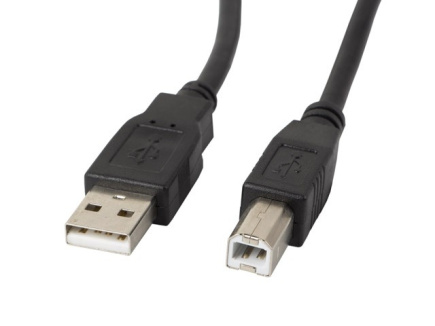 Lanberg Cable USB 2.0 AM-BM 5M Ferryt Черный