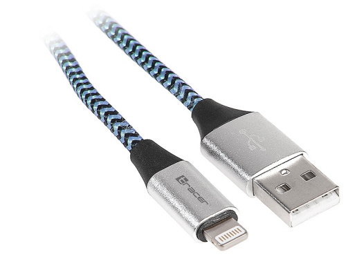 Tracer Cable USB 2.0 iPhone AM lightning 1,0m Черный-blue