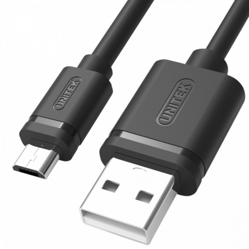 Unitek USB - microUSB CABLE 2.0 1,5M, M/M; Y-C434GBK