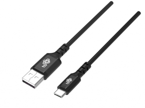 TB Cable USB-USB C 2m silicone Black Quick Charge