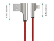 AUKEY AUKEY CB-AL01 Red OEM U SB - Lightning Nylon Ca