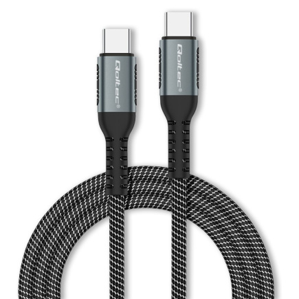 Qoltec USB 2.0 type C cable USB 2.0 type C 100W, 1m