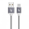 TB Cable USB - USB C 1.5 m gray tape premium
