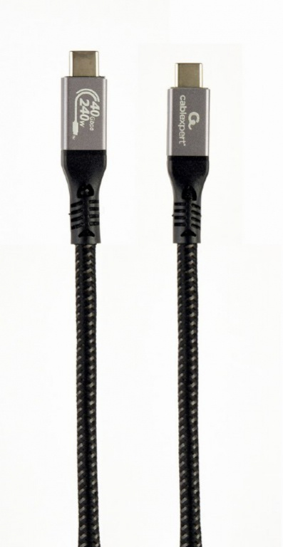 Gembird Premium USB-C Type 4 40 Gbps 240W 1.5M PD