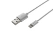 Natec LIGHTNING(M)->USB-A(M) CABLE 2M Белый MFI prat