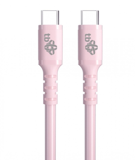 TB USB C - USB C 60W jelly cable 1m pink