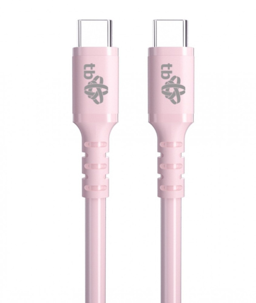 TB USB C - USB C 60W jelly cable 1m pink