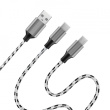 LogiLink USB2.0 cable, A/M to micro-USB + USB-C, 1.2m