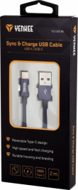 YENKEE Cable USB A-USB C 2m