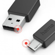 Hama charging calbe USB-A micro USB 1m Черный