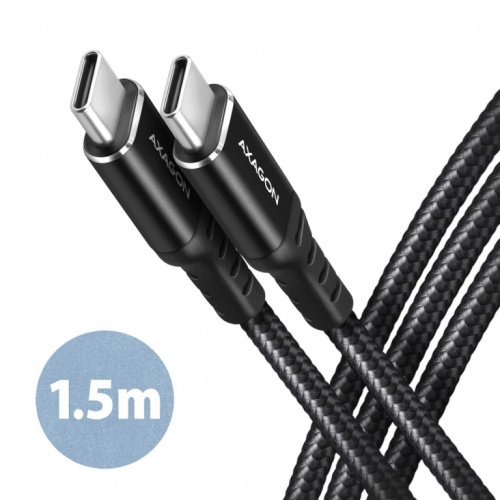 AXAGON BUCM-CM15AB cable PD 60 W USB-C USB-C, 1.5m