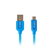 Lanberg USB Micro to USB-A 2.0 Cable Blue Premium QC 3.0, 1.8 m | CA-USBM-20CU-0018-BL | USB Micro to USB Type-A