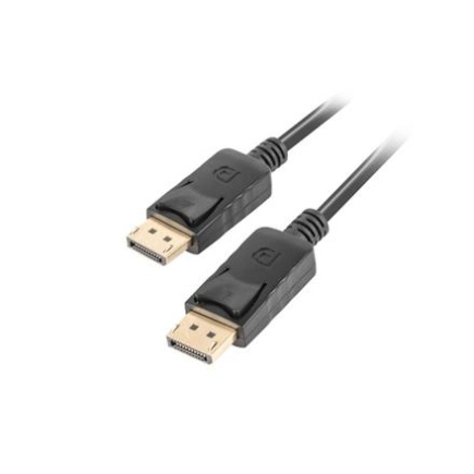 Lanberg DisplayPort Cable 19 Pin V1.2 4K, 1M | CA-DPDP-10CC-0010-BK | DisplayPort to DisplayPort