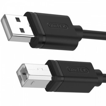 Unitek Y-C421GBK - USB printer cable - USB 2.0 to USB-B Cable - 5 m - black 