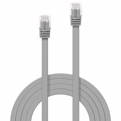 Lindy - Patch cable - RJ-45 (M) to RJ-45 (M) - 10 m - UTP - CAT 6 - molded, snagless, stranded - grey 
