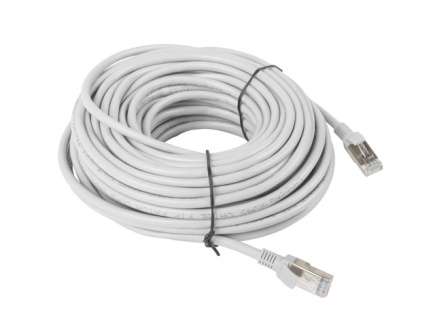 Lanberg - Patch cable - RJ-45 (M) to RJ-45 (M) - 30 m - UTP - CAT 5e - molded, snagless - RAL 7035, grey 