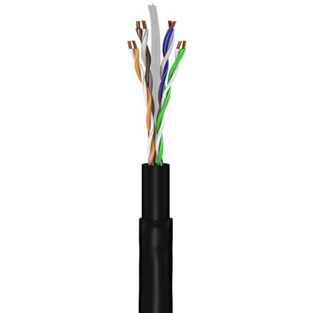 Goobay | CAT 6 Outdoor-patch cable, U/UTP | 94393 | Black 94393