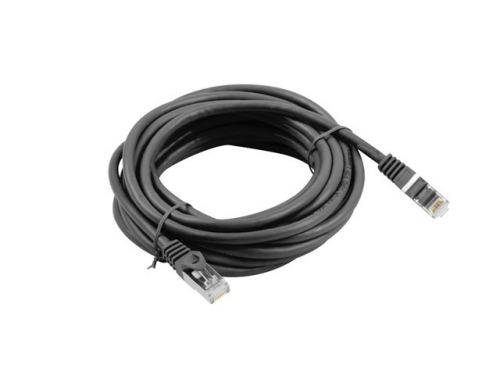 Lanberg - Patch cable - RJ-45 (M) to RJ-45 (M) - 15 m - FTP - CAT 6 - snagless, molded - RAL 9004, black 