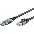 Goobay USB-A 3.0 to RJ45 Ethernet Cable, 1 m | 70299 70299