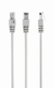 Gembird - Patch cable - RJ-45 (M) to RJ-45 (M) - 50 m - CAT 5e - molded - gray