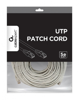 Gembird - Patch cable - RJ-45 (M) to RJ-45 (M) - 50 m - CAT 5e - molded - gray