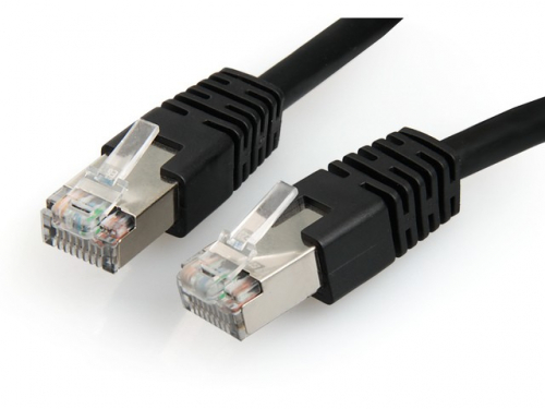 Gembird Black patch cord CAT6, molded strain relief, 50u