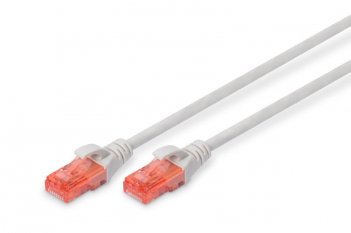 Digitus Patch cord U/UTP cat.6 PVC 0,5m grey