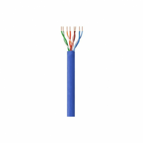 Techly Installation cable twisted pair UTP Cat6 4x2 wire CCA 305m blue