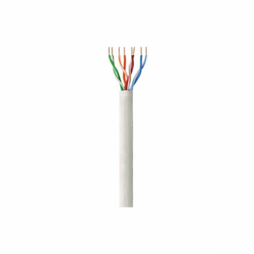 Techly UTP Cat6 bulk cable 4x2 stranded CCA 305m gray