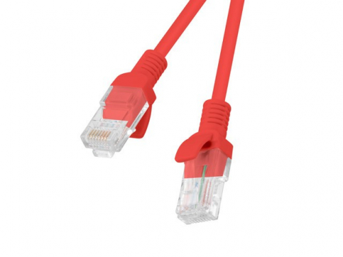 Lanberg Patchcord PCU5-20CC-0025-R cat.5e 0,25M red 10-pack