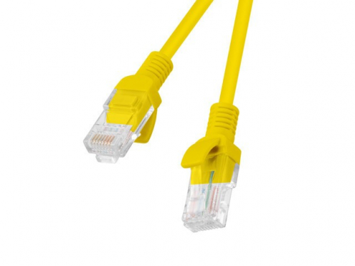 Lanberg Patchcord PCU5-20CC-0025-Y cat.5e 0,25M yellow 10-pack