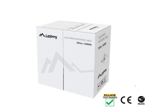 Lanberg Cable UTP Cat.5e wire CU LCU5-12CU-0305-G green