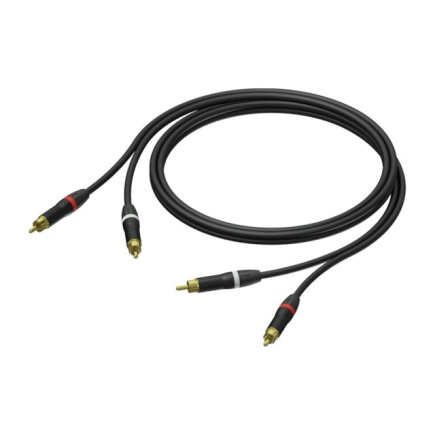 PROCAB 2X RCA/CINCH MALE-2X RC A/CINCH MALE ULTRAFK 1,
