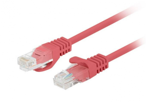Lanberg Patchcord cat.5e UTP 3m red 10-pack fluke passed PCU5-20CC-030