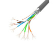 Lanberg Cable LAN FTP 100MB/S CCA 100M grey