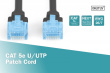 Digitus Patch cord RJ45/RJ45 U/UTP kat. 5e 3,0m AWG 26/7 PVC Black
