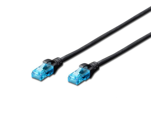 Digitus Patch cord RJ45/RJ45 U/UTP kat. 5e 3,0m AWG 26/7 PVC Black
