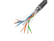 Lanberg Cable LAN FTP CAT-6 305M wire outdoor gel cu fluke, black