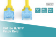 Digitus Patch cord U/UTP kat.5e PVC 5m yellow