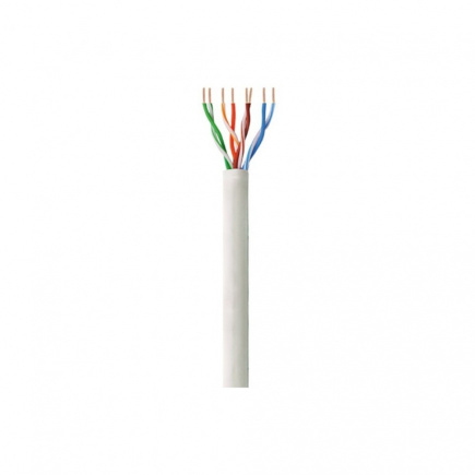 Techly Installation cable twisted pair UTP Cat6 4x2 wire CCA 305m gray