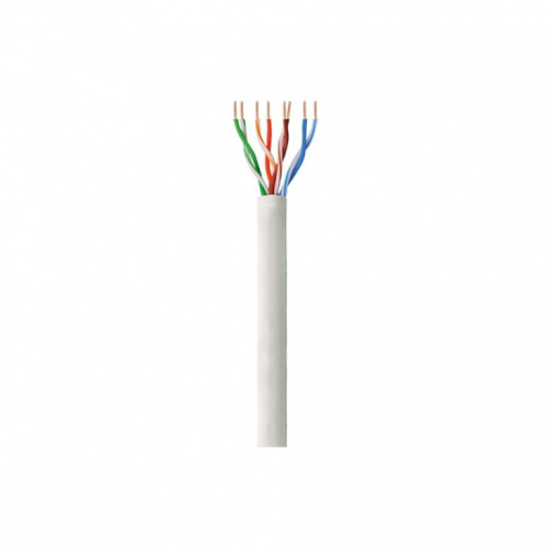 Techly Installation cable twisted pair UTP Cat6 4x2 wire CCA 305m gray