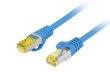 Lanberg Patch cord cat.6a S/FTP LSZH CU 0.25m blue fluke