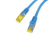 Lanberg Patch cord cat.6a S/FTP LSZH CU 0.25m blue fluke