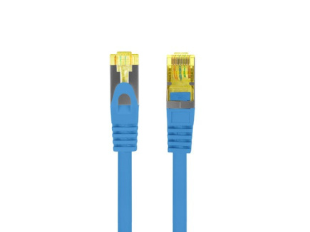 Lanberg Patch cord cat.6a S/FTP LSZH CU 0.25m blue fluke