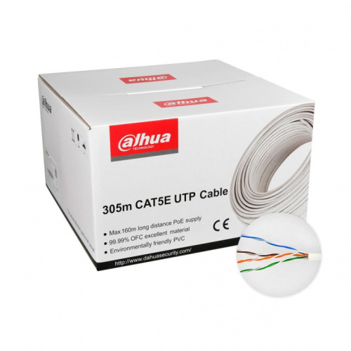 CABLE CAT5E UTP 305M Белый/PFM920I-5EUN DAHUA
