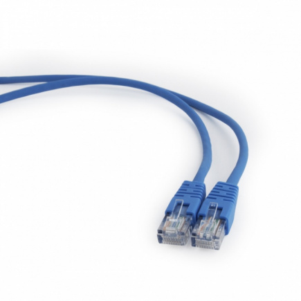 Gembird Blue patch cord l category 5E molded strain relief 50u