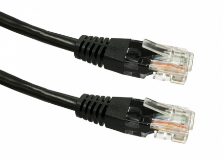 TB Cable Patchcord cat. 6 RJ45 UTP 1m Черный